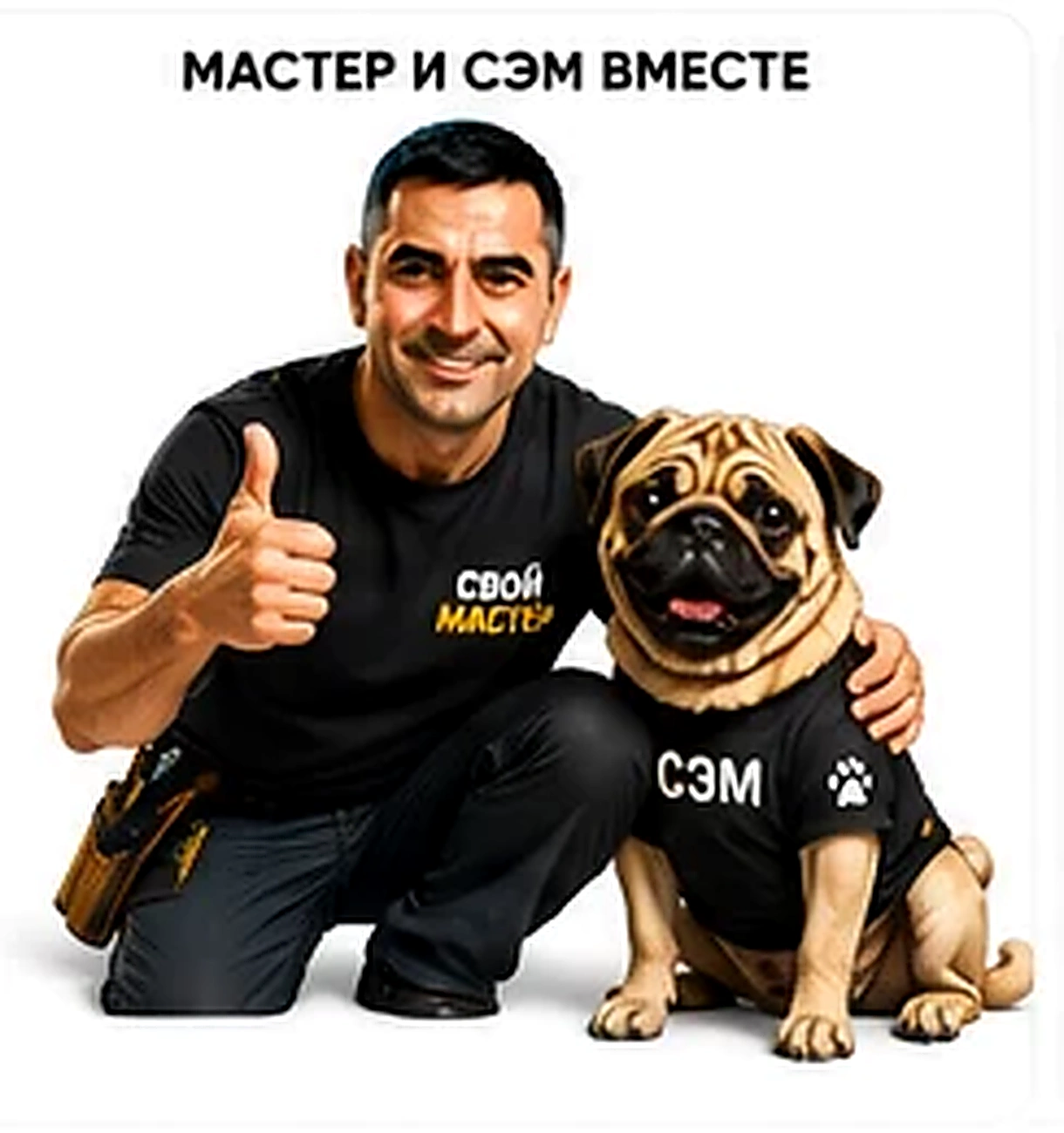 Свой Мастер и мопс Сэм